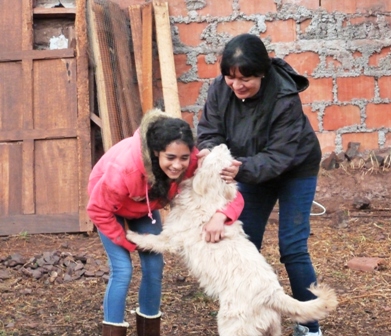 Patricia y su nieta Dana